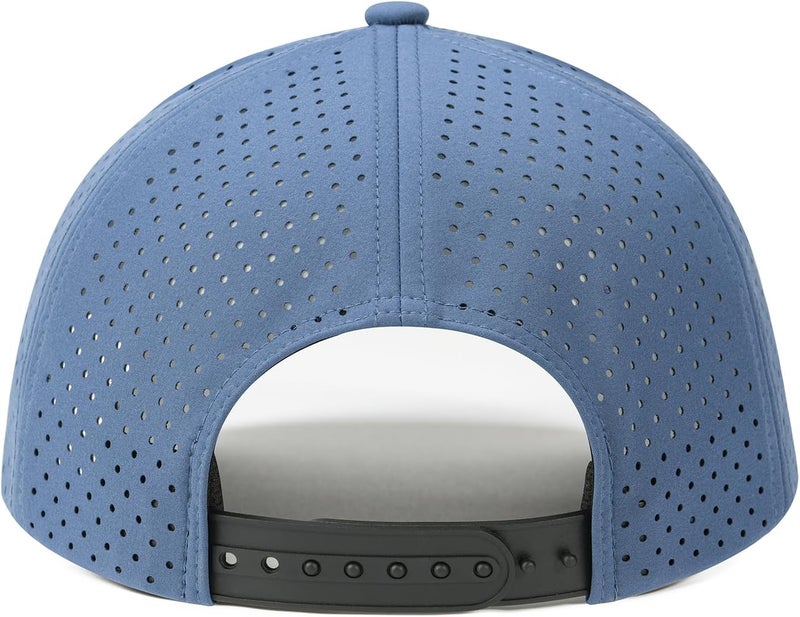 VOBOOM Men Quick Dry Baseball Cap Laser Cut Mesh Ball Curved Brim Snapback Hat - Image 4